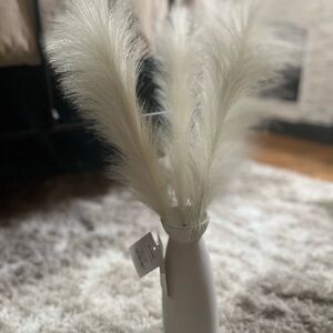 cupcakes & cashmere Cream Pampas Grass Vase